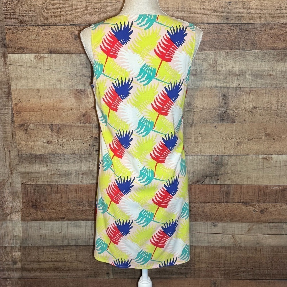 🌻 MARINE LAYER Palm Print Verdure Shift Dress size Medium - Picture 5 of 9